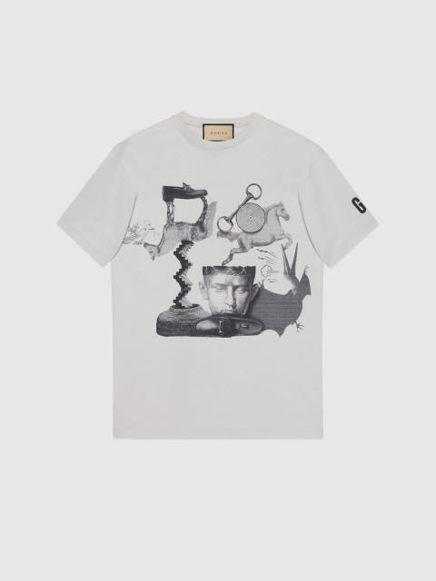 GUCCI Cotton jersey printed T-shirt