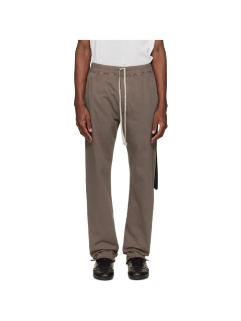 Rick Owens DRKSHDW Taupe Temple Berlin Drawstring Sweatpants