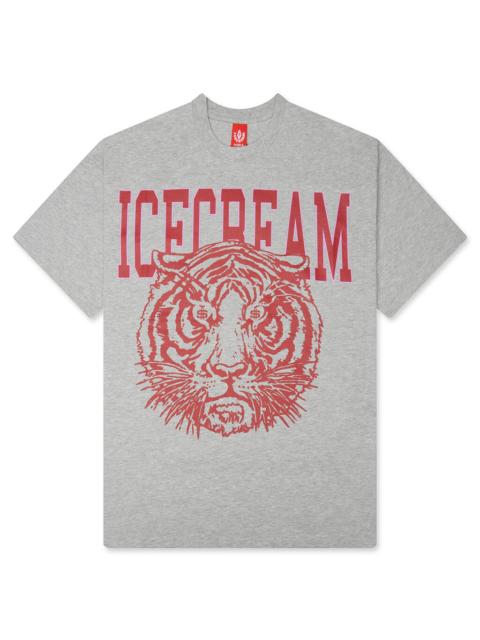 ICECREAM TIGER DOLLA S/S TEE - HEATHER GREY