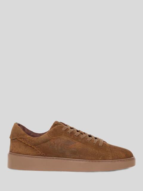 Etro SUEDE SNEAKERS WITH ARNICA MOTIF