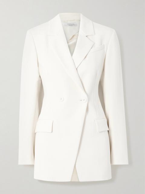 Another Tomorrow Double-breasted Asymmetric Jersey Blazer