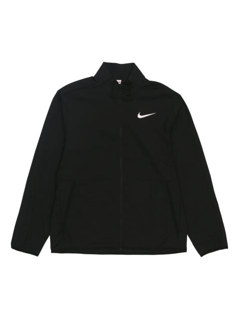 Nike Nike Dri-FIT Solid Color Quick Dry Woven Training Sports Jacket Black DM6620-011