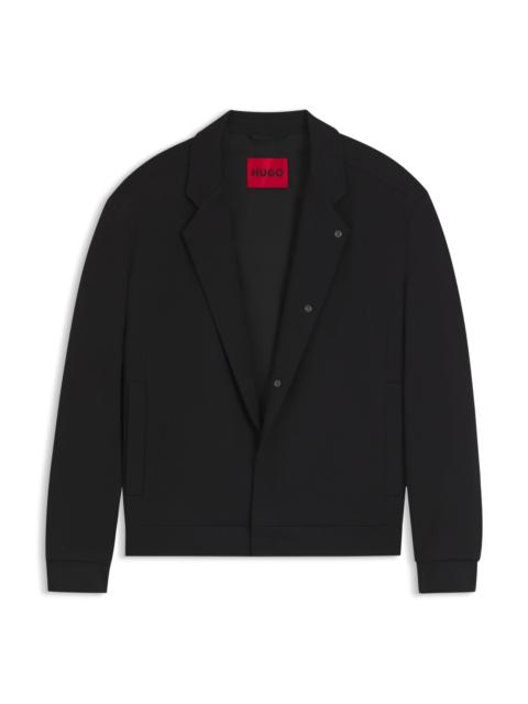 HUGO SLIM-FIT JACKET IN COTTON-BLEND JERSEY