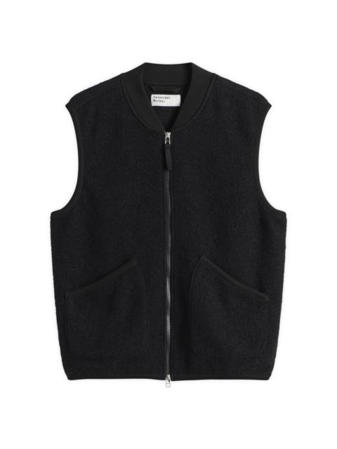 Universal Works Universal Works Wool Fleece Zip Waistcoat