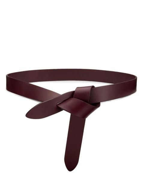 Isabel Marant Women's Lecce Leather Belt - Burgundy