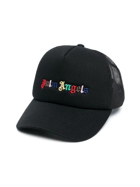 Palm Angels Palm Angels Rainbow-Logo Baseball Cap Black