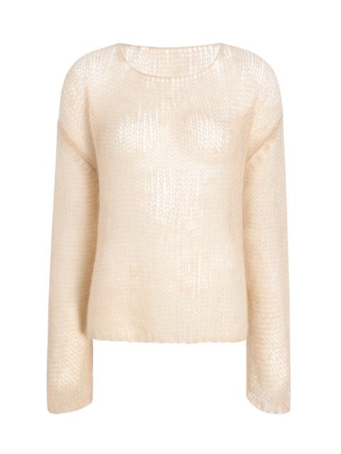 KHAITE Wendy Silk Sweater nude