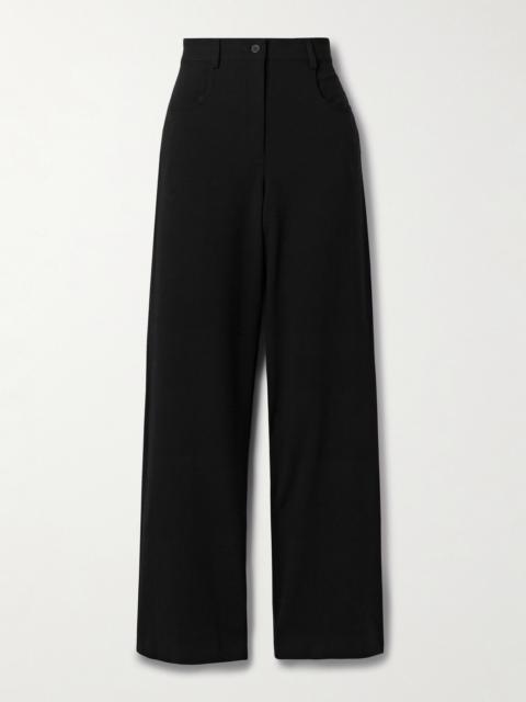MATTEAU Wool-blend Crepe Straight-leg Pants