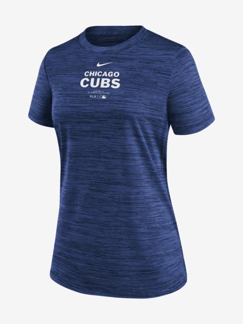 Chicago Cubs Authentic Collection Practice Velocity Nike Women's Dri-FIT MLB T-Shirt