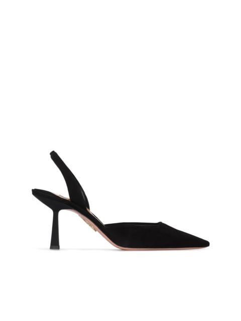 AQUAZZURA Maia 75mm slingback pumps