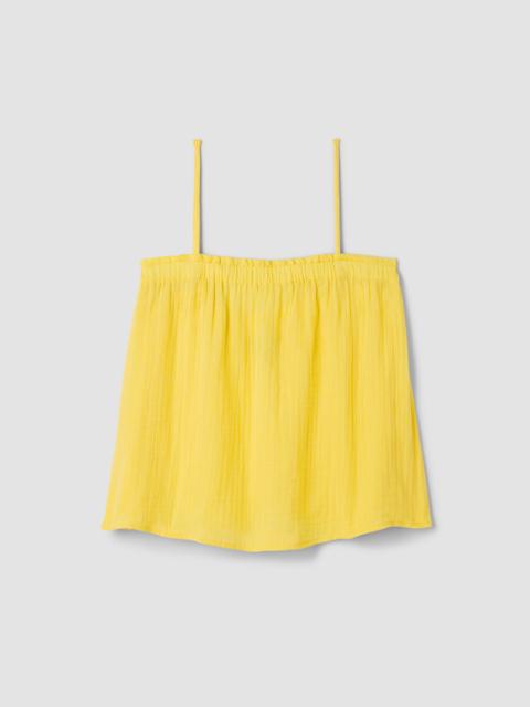 EILEEN FISHER Striped Organic Cotton Gauze Cami