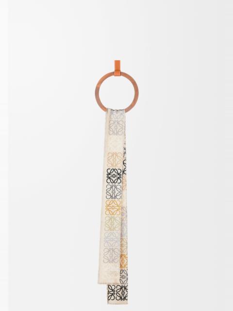 Loewe Anagram lines scarf in wool and cashmere