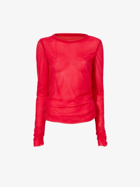 Dara Layered Top in Technical Nylon Jersey