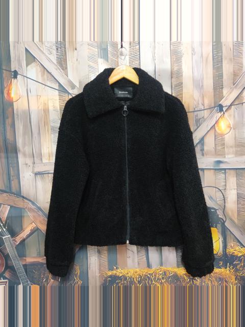 Other Designers Designer - STRADIVARIUS Deep Pile Teddy Fleece Zipper Jacket