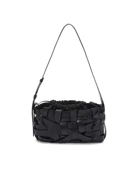 Jil Sander interwoven-design leather clutch bag