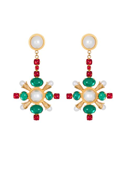 Balmain Baroque pendant earrings