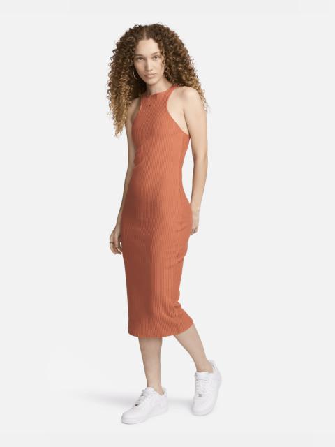 Nike Women's Nike Sportswear Chill Knit Slim Sleeveless Ribbed Midi Dress