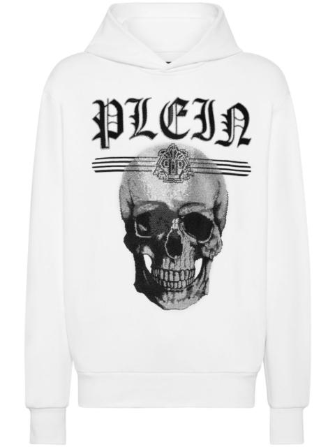 PHILIPP PLEIN Skull Strass hooded sweatshirt
