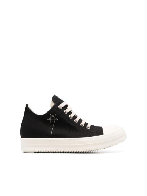 Rick Owens embroidered-logo low-top sneakers