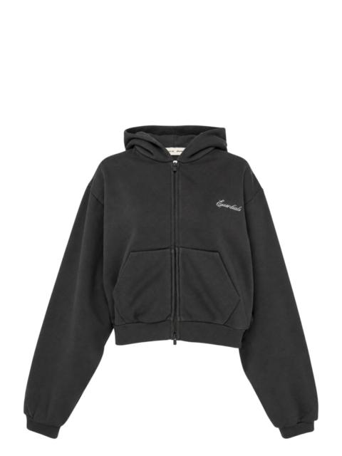 ESSENTIALS Women's Modern Cropped Zip Hoodie
