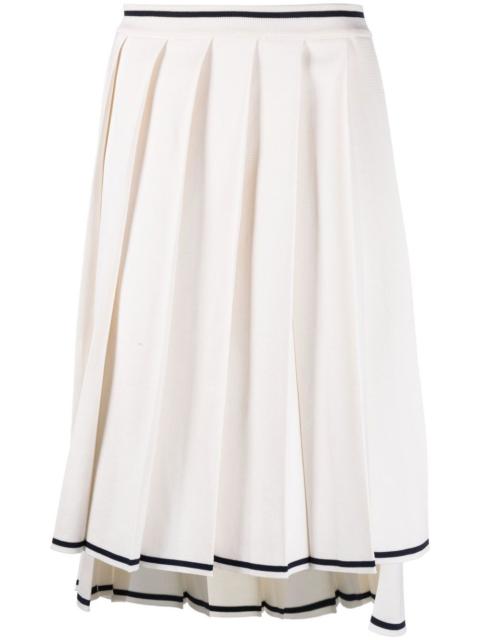 Thom Browne needle-stitch pleated skirt