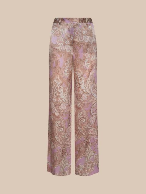 L'AGENCE Pilar Silk Wide-Leg Pant