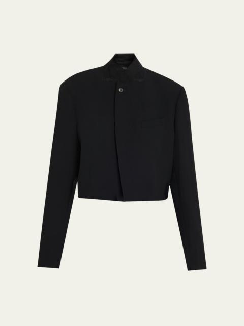 Dries Van Noten Baftan Crop Open-Front Jacket