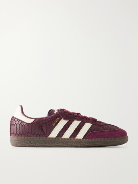 adidas Originals Samba Og Snake-effect Leather Sneakers