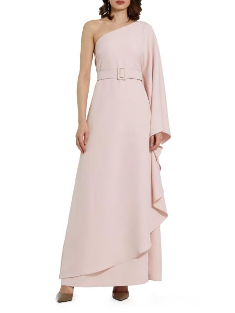 MAC DUGGAL Women's Belted Crepe Kaftan Dress - Blush
