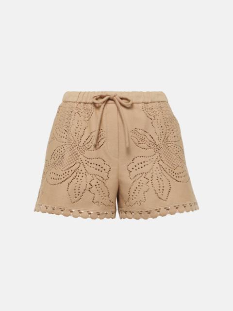 Valentino Guipure lace shorts