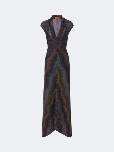 Missoni Knitted lamé maxi dress