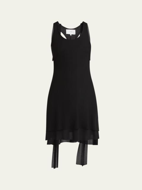 SETCHU Layered Sheer Mini Tank Dress