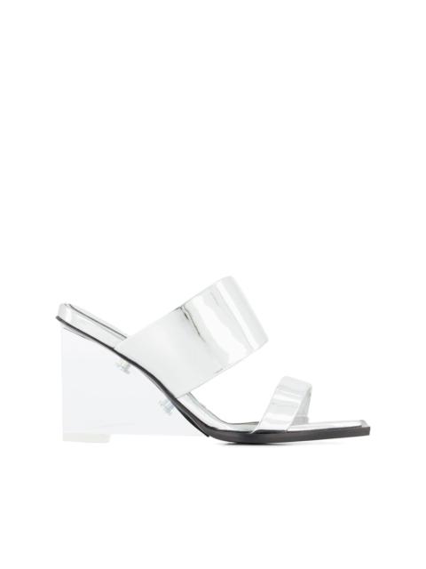 Alexander McQueen square-toe wedge-platform sandals