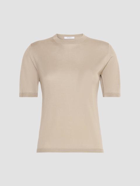 Max Mara Women's Stockinette Stitched Cashmere and Silk Sweater - Stone