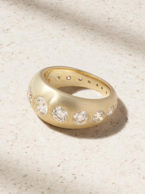 JACQUIE AICHE Dome 14-karat Gold Diamond Ring