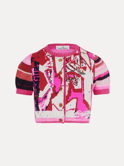 Vivienne Westwood GRAFFITI CROPPED CARDI