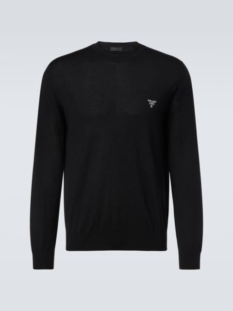Prada Logo virgin wool sweater