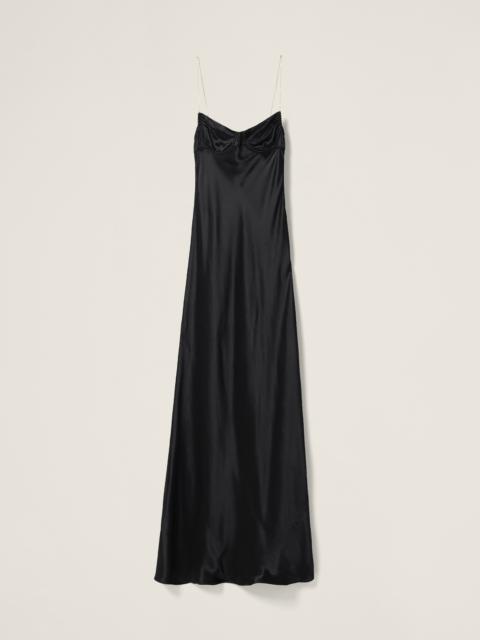 ワンピース Miu Miu Black Stain Long Dress Miu Miu Black Stain Long Dress | italist