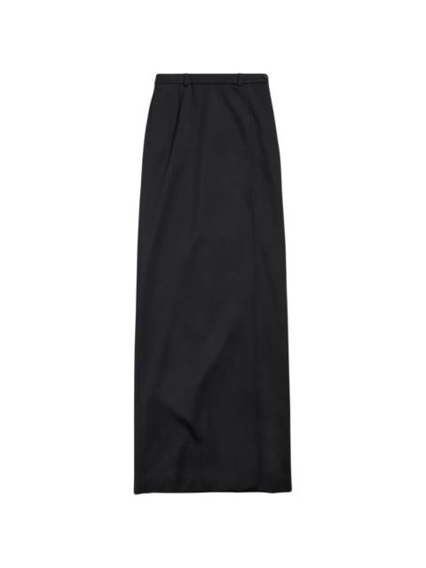 slit tailored maxi skirt