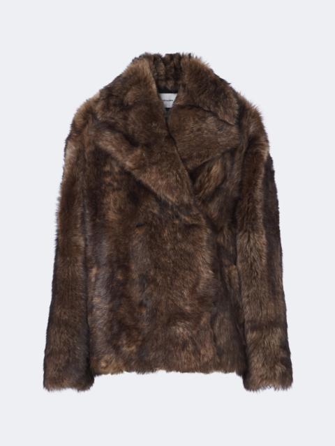 Yves Salomon Double-breasted shearling jacket