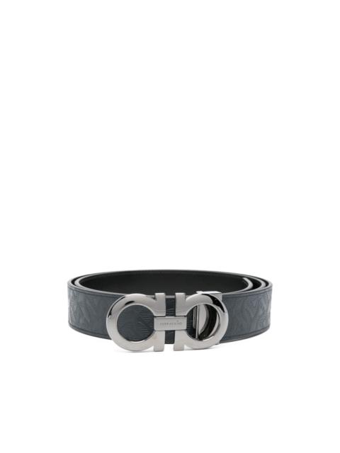 FERRAGAMO logo-buckle patterned belt