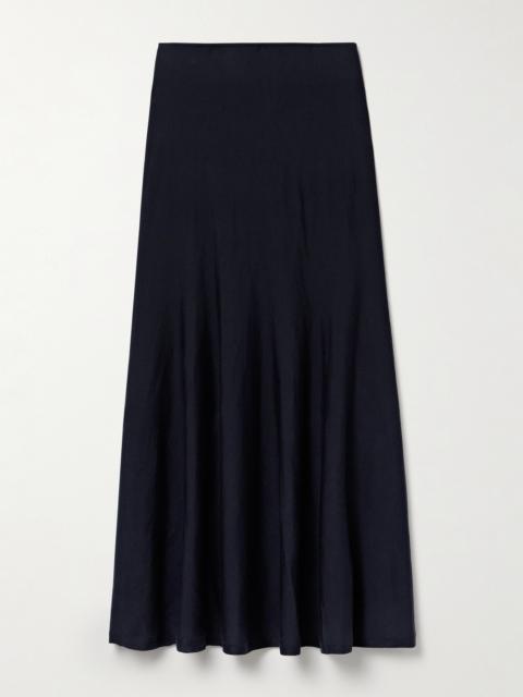 KHAITE Mayu Wool-blend Midi Skirt