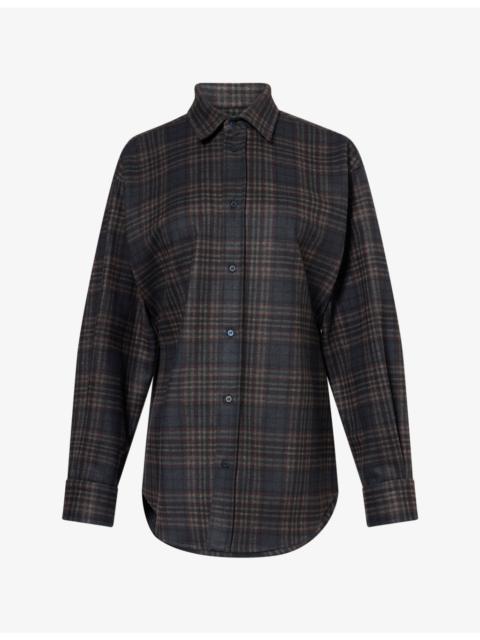 DARKPARK Anne Tailored Tartan Woven Shirt