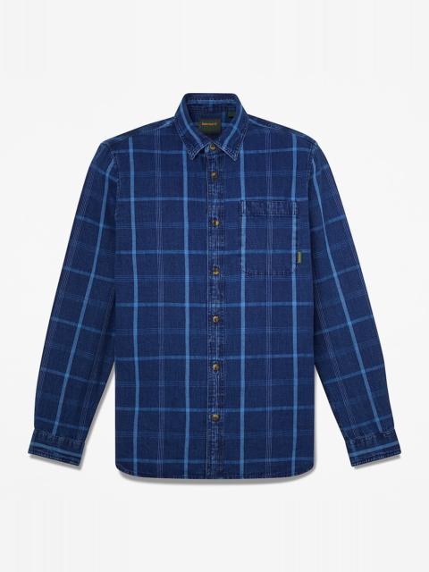 Timberland Men's Indigo Check Regular Shirt