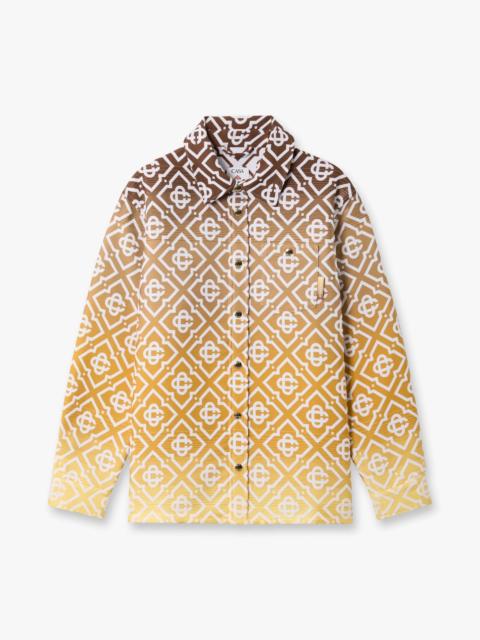 CASABLANCA Beige Gradient Monogram Shacket | Casablanca Paris