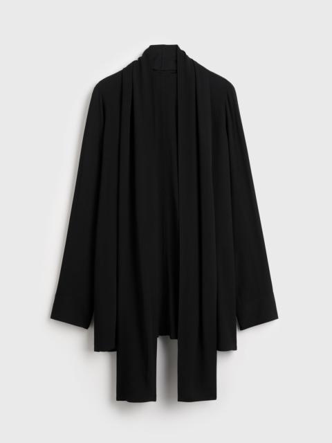 TOTEME Draped scarf blouse black
