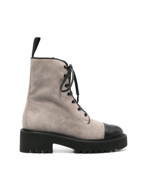 Desert suede lace-up boots
