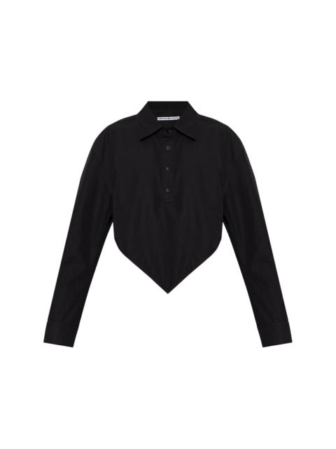 Alexander Wang pointed organic-cotton shirt