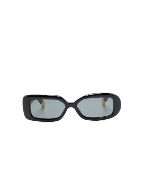 JACQUEMUS Les Lunettes Rond Carré asymmetric sunglasses