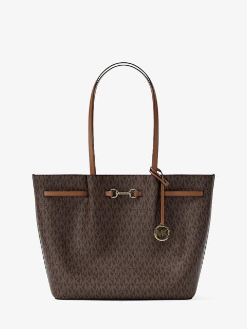 MICHAEL KORS Carson Large Signature Logo Tote Bag